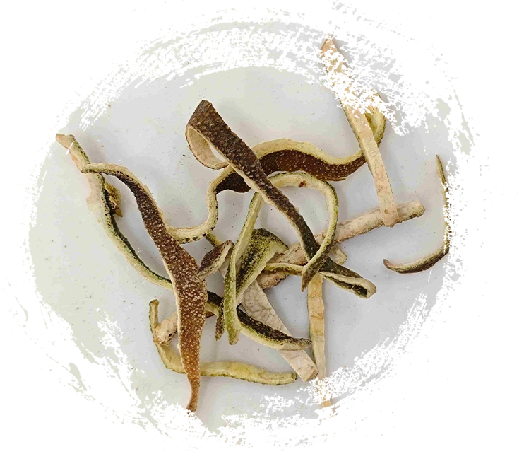 قشر اليوسفي الأخضر (qīng pí)